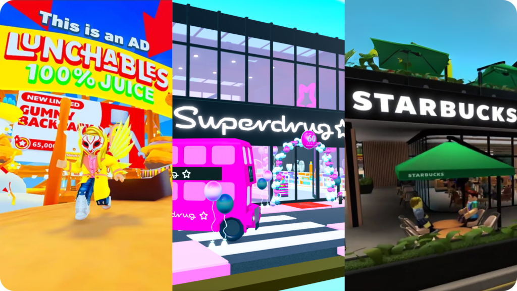 three brands using Roblox to increase sales and sell more starbucks superdrug lunchables