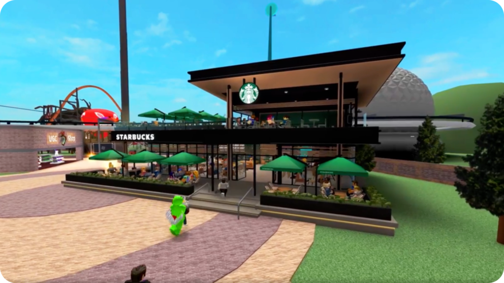 starbucks integration on roblox 9 brands engaging gen z with gaming integrations